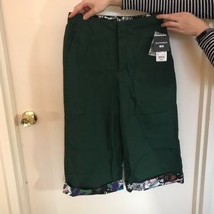 Uniqlo x Marimekko wide cropped trousers NWT